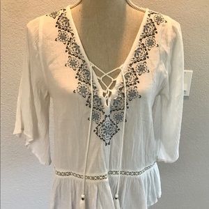 Abercrombie Embroidered Top